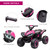 Kids Pink & Black 12v ATV Sit-On Quad Bike with Suspension