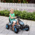 Childrens Blue and Black Sit-in Pedal Go Kart with Adjuastable Seat