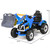 Childs Blue Ride On 12V Electric Power Sit On Working Digger Toy