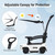 Kiddies White Licensed Jeep Foot-to-Floor 3-1 Push Car Stroller