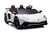 Super-Fast 24v 2 Seat White Lamborghini Oversize Kids Sports Car