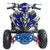 Children's Blue 36v Chain Driven Electric Quad Bike Age 10