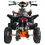 Children's Orange 36v Chain Driven Electric Quad Bike Age 10