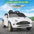 Kids Official Electric Powered White Aston Martin 12v Ride in Car