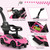 Pink Official Lamborghini 3-1 Toddlers Push Along Car & Stroller