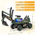Kiddies Green 6v Electric Sit On Farm Excavator With Swivel Seat