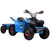 Kids Blue 6v Electric Battery Mini Ride-On Quad Bike With Trailer