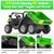 JD Style 24v Sit-on 2 Seat Kids 6 Wheel Tractor + Electric Tipper