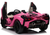 Pink 24v Lamborghini Sian Kids Battery Supercar x2 Leather Seats
