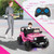 Girls 24v 2 Seat Pink GWA Monster Truck with Remote Control