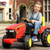 12v Large Kids Red Sit on Battery Operated Tractor & Trailer