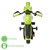 Kids Sporty Green 6v Ride-on Superbike Motorbike + Stabilizers