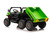 JD Style Green 24v Sit-on 2 Seat Kids 6 Wheel Tractor Tipper Truck