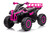 Kids Pink Girls Grippy Wheels 12v ATV Ride On Electric Quad Bike