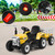 12v Kids Yellow Sit on Battery Operated Tractor & Trailer & Remote