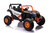 Orange Twin Seat Large Electric Powered  Off-Road Buggy MX Kart