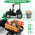 Kids Large Green 12v Sit-on Tractor with Loader & Free Trailer