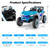 12V Blue Motorized ATV 2-Seat 12V Battery Ride-On Car + Remote