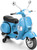 Blue Licensed Vespa Kids Retro Electric Moped Scooter & Stabilzers