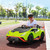 Kids 12v Green Drift Lamborghini Huracan STO V10 Ride-On Car
