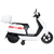 Kids Ice White 12V Sit on Moped Motorbike with Storage Box