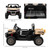 Kids 12V Khaki 2-Seat Kids Electric Truck Polaris Rear Tipper Bucket