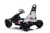 White 12 Volt Sit in 12v Battery Powered Go Kart & Remote Control