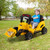Kids 12v Sit-on Leaf Collector Digger Truck with Remote Control