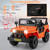 Kids Orange Explorer 12v Ride On Battery Powered Wild Wagon