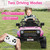 12v Girls Pink Futuristic Ride on Truck Opening Doors & Remote