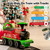 Kids 6v Fun Merry Christmas Motorized Sit-on Green Train & Track
