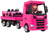 Girls Pink 24v Licensed 4WD Scania Electric Ride On Lorry & Trailer