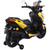Yellow Kiddies 12v Sit-on Battery Powered Moped with Stabilizers