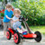 12v Twin Motor Collapsible Red Electric Ride-On Go Kart for Kids