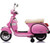 Licensed Kids Pink Vespa Retro 12V Sit on Mod Style Moped