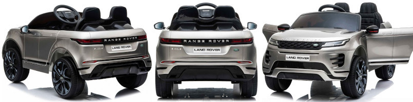 More views of the 12v Official 2 Seat Silver Range Rover Evoque Iconic