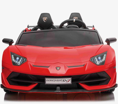 Kids 24V 2 Seat Ride on Licensed Red Lamborghini SVJ Drift Car