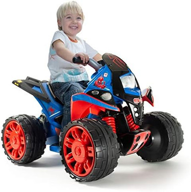 Ride On Spiderman Bike Toys Spiderman Kids Electric Quad Bike 6V