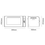 Parmco 900mm 105L Oven, 8 Functions - Stainless Steel