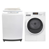 Parmco 10kg Top Load Washing Machine & 8kg Heat Pump Dryer