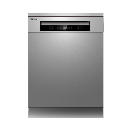 Toshiba 15 Place Settings Freestanding Dishwasher - Stainless Steel