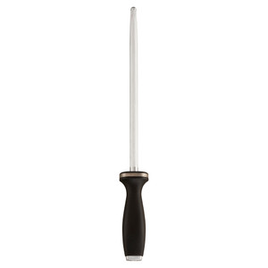 ZWILLING 10-inch Sharpening Steel with Stainless Steel End Cap