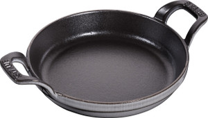 STAUB Cast Iron 6-inch Round Gratin Baking Dish
