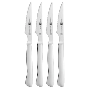 ZWILLING 4-pc Stainless Steel Serrated Steak Knife Set, made in Spain