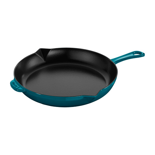 STAUB Cast Iron 12-Inch Fry Pan - La Mer
