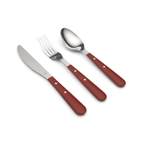 Ballarini Avola 20-pc 18/10 Stainless Steel Flatware Set - Ruby Red