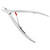 ZWILLING Cuticle Nippers (removes protrudin torn cuticles, precise cutting edge, hypoallergenic), Premium, Silver, 4 in