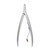 ZWILLING Cuticle Nippers (removes protrudin torn cuticles, precise cutting edge, hypoallergenic), Premium, Silver, 4 in