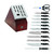 Henckels Statement 20-pc Self-Sharpening Knife Block set, Chef Knife, Paring Knife, Dark Brown, Stainless Steel