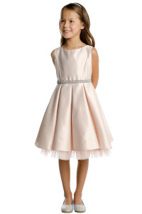 Sleeveless Satin Knee Length Dress Sleeveless Satin Knee Length Dress